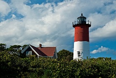Nauset Lighthouse on Cape Cod in Massachusetts